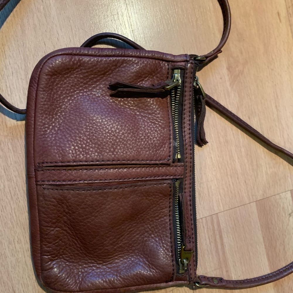 Brown fossil purse